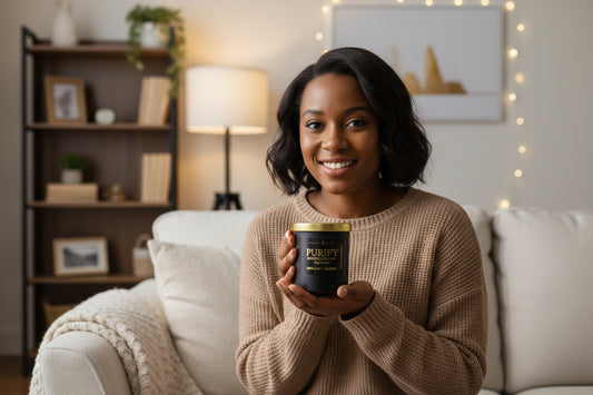 Purify – Premium Aromatic Candle with Wooden Wick