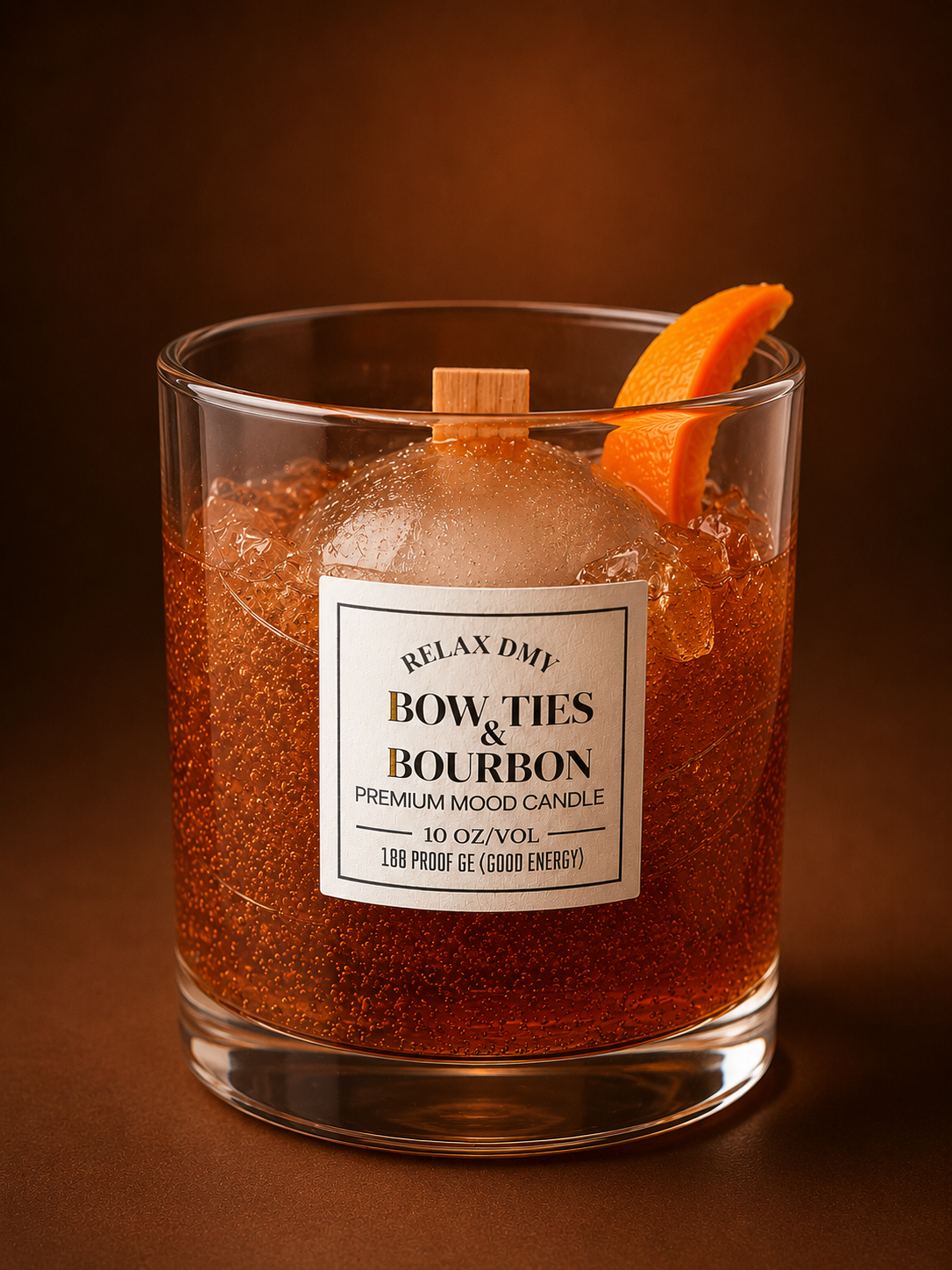 Bow Ties & Bourbon Premium Mood Candle
