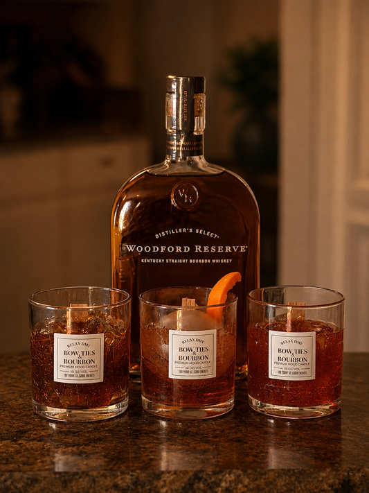 Bow Ties & Bourbon Premium Mood Candle