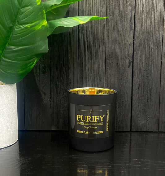 Purify – Premium Aromatic Candle with Wooden Wick
