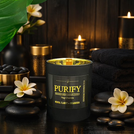 Purify – Premium Aromatic Candle with Wooden Wick